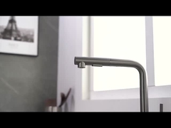 SUS304-enig-Handvatpull-down de Tapkraan van de Spuitbuskeuken met Twee Functie Sprayhead