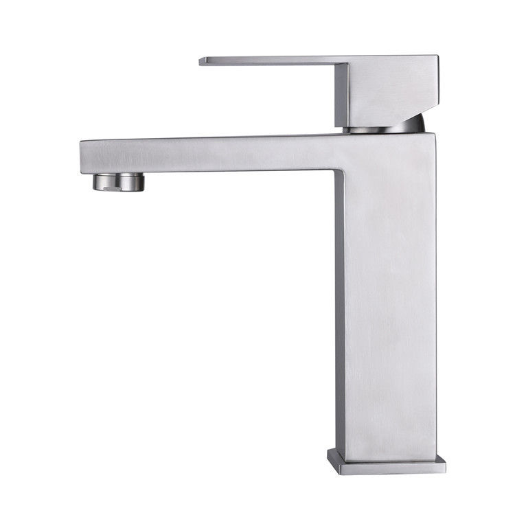 SUS304 Mixer van het het Handvatbassin van het roestvrij staal de Enige Gat Enige in Matte Black Chrome-het Goud van Sn