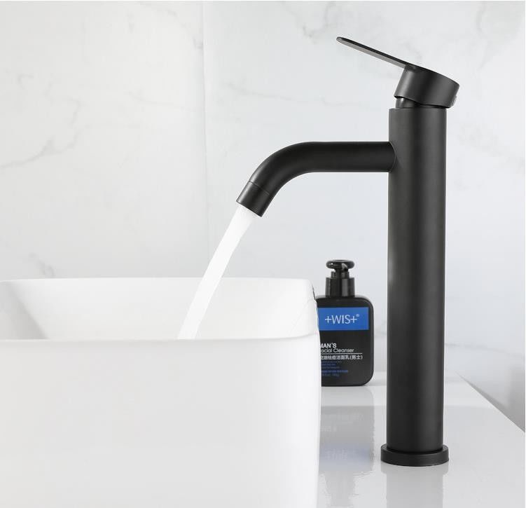 De hete en Koude Enige Mixer van het Handvatbassin in Chrome Matte Black Gold Sn Finish