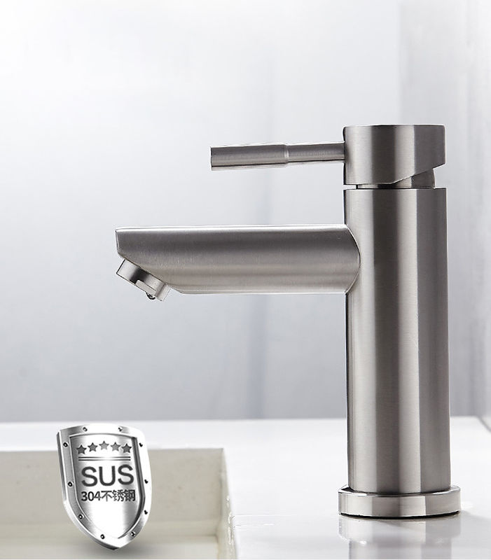 SUS304 Mixer van het het Handvatbassin van het roestvrij staal de Enige Gat Enige in Matte Black Chrome-het Goud van Sn