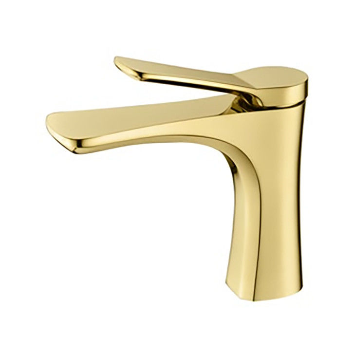 Mixer van het het Handvatbassin van het messings de Moderne Enige Gat Enige in Chrome Matte Black Gold Grey