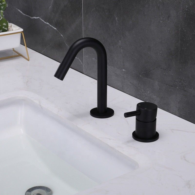 SUS304 Mixer van het het Handvatbassin van het roestvrij staal de Enige Gat Enige in Chrome Matte Black Gold Sn