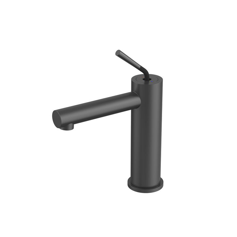De minimalistische SUS304-Badkamerstapkranen kiezen de Mixer van het het Schipbassin van Sn van Handvatmatte black uit