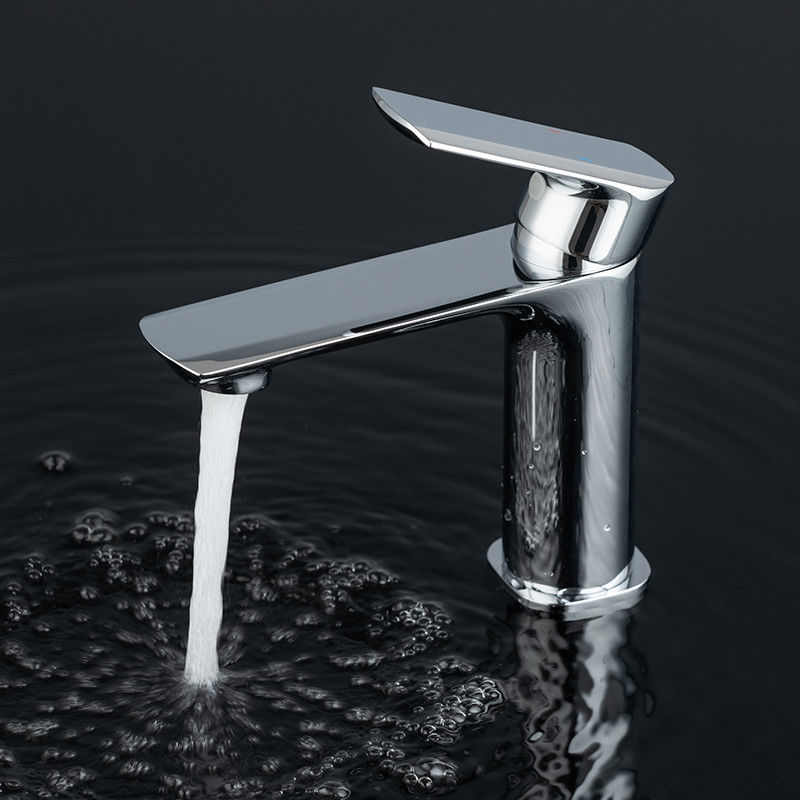 Mixer van het het Handvatbassin van het messings de Moderne Enige Gat Enige in Chrome Matte Black Gold Grey