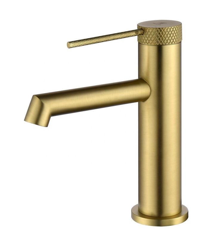 Mixer van het het Handvatbassin van het messings de Moderne Enige Gat Enige in Chrome Matte Black Gold Grey