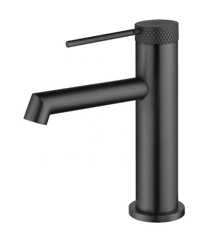 Mixer van het het Handvatbassin van het messings de Moderne Enige Gat Enige in Chrome Matte Black Gold Grey