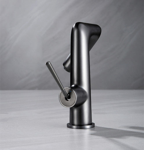 Mixer van het het Handvatbassin van het messings de Moderne Enige Gat Enige in Chrome Matte Black Gold Grey
