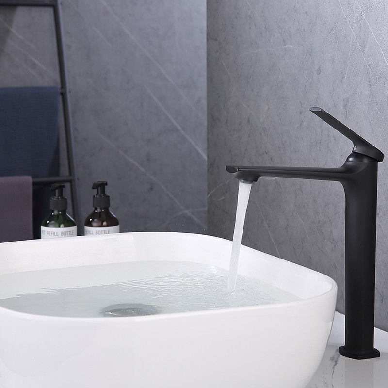 Van het het Gaten Enige Handvat van het messings de Moderne Schip Enige Kraan van de het Bassinmixer in Chrome Matte Black Gold Grey