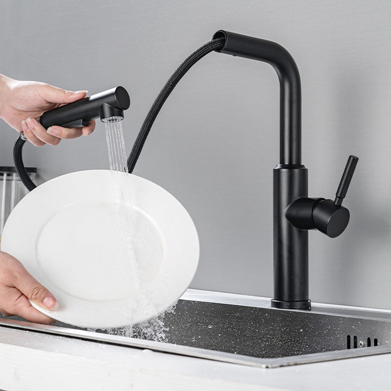 Tapkraan van de de Trekkracht de Benedengootsteen van het hefboomhandvat in Matte Black Chrome Sn White Grey Finish