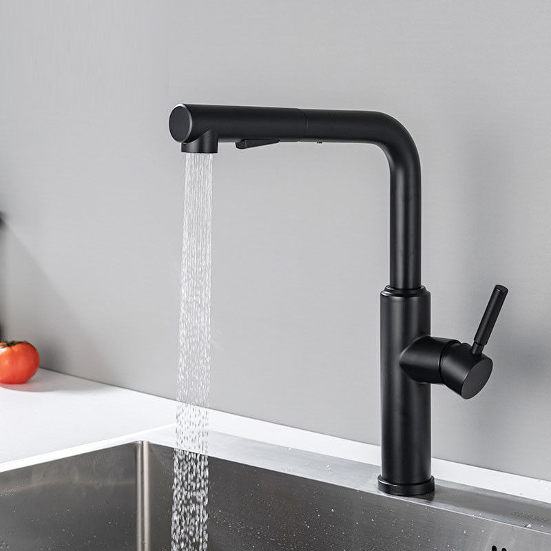 Tapkraan van de de Trekkracht de Benedengootsteen van het hefboomhandvat in Matte Black Chrome Sn White Grey Finish