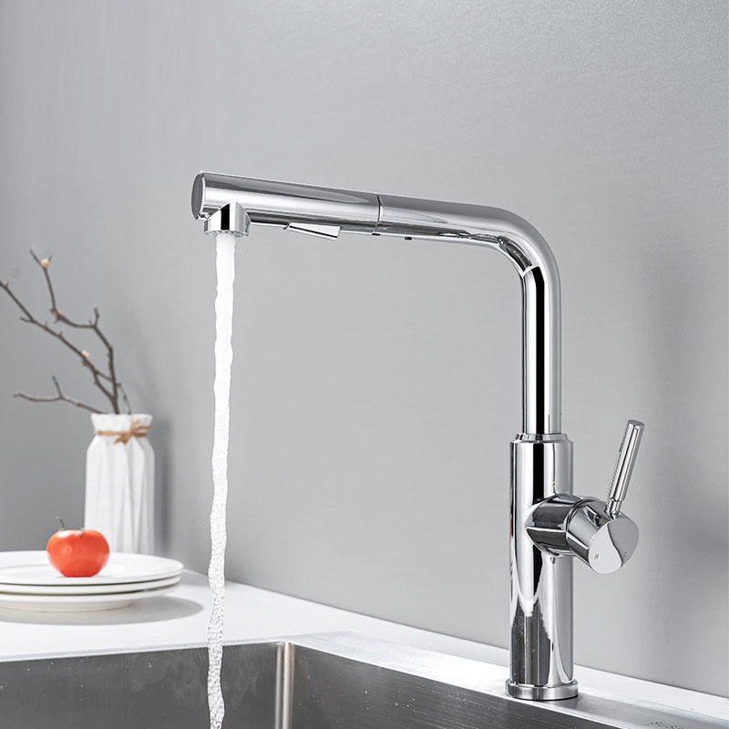 Tapkraan van de de Trekkracht de Benedengootsteen van het hefboomhandvat in Matte Black Chrome Sn White Grey Finish