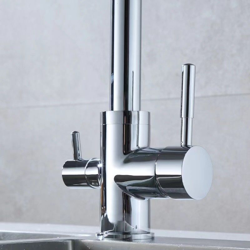Dual Handle Torneira Da Cozinha Messing Mixer Keukenkraan Sleutel Griferia Para Cocina Voor Keuken