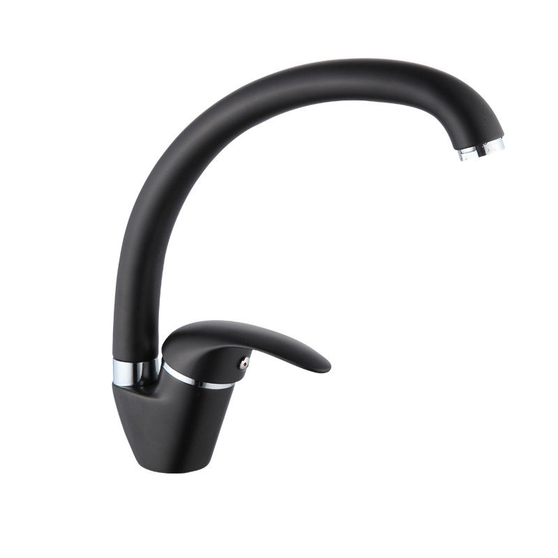 Keuken kraan wasbak mixer kraan warm koude mixer enkel handvat keuken kraan draaiend spoot